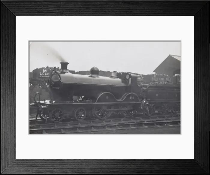 Framed Print : Locomotive no 235 4-4-0 Framed Print : Locomotive no 235 4-4-0