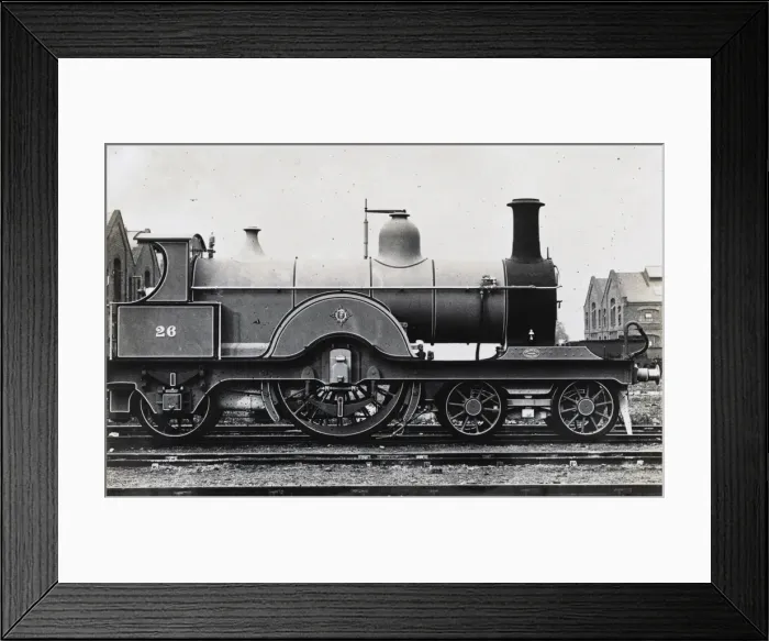 Framed Print : Locomotive no 26 4-2-2 25 class Framed Print : Locomotive no 26 4-2-2 25 class
