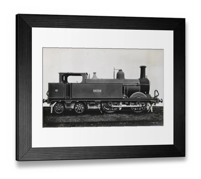 Framed Print : Locomotive no 1636 0-4-4 engine Framed Print : Locomotive no 1636 0-4-4 engine