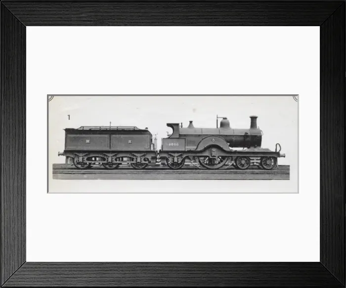 Framed Print : Locomotive no 1868 4-2-2 Framed Print : Locomotive no 1868 4-2-2