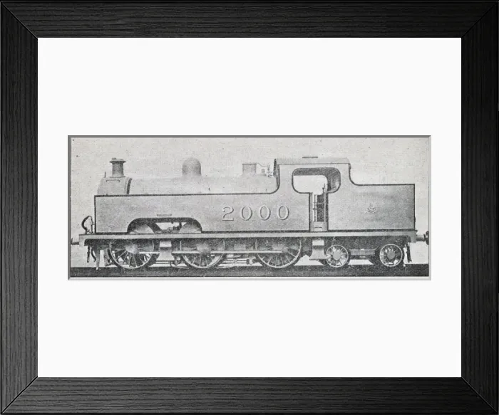 Framed Print : Locomotive no 2000 0-6-4 tank engine Framed Print : Locomotive no 2000 0-6-4 tank engine