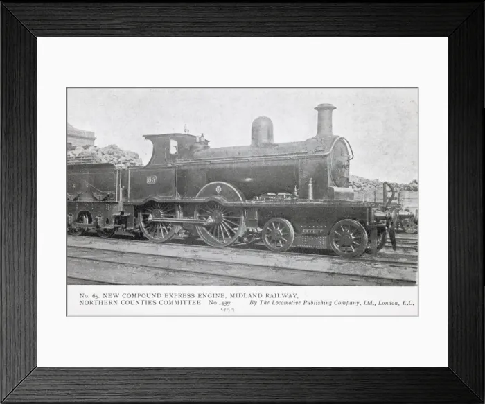 Framed Print : Locomotive no 65, new compound express engine Framed Print : Locomotive no 65, new compound express engine