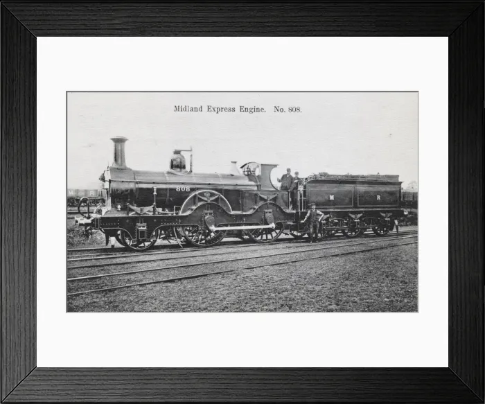 Framed Print : Locomotive no 808 2-4-0 800 class Framed Print : Locomotive no 808 2-4-0 800 class