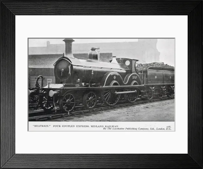 Framed Print : Locomotive no 1757 Beatrice 4-4-0 Framed Print : Locomotive no 1757 Beatrice 4-4-0