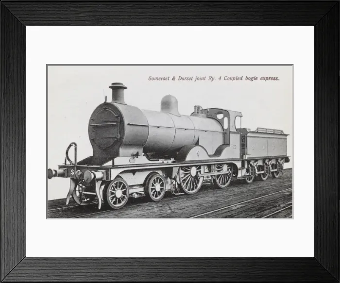 Framed Print : Locomotive no 77 4-4-0 express engine Framed Print : Locomotive no 77 4-4-0 express engine