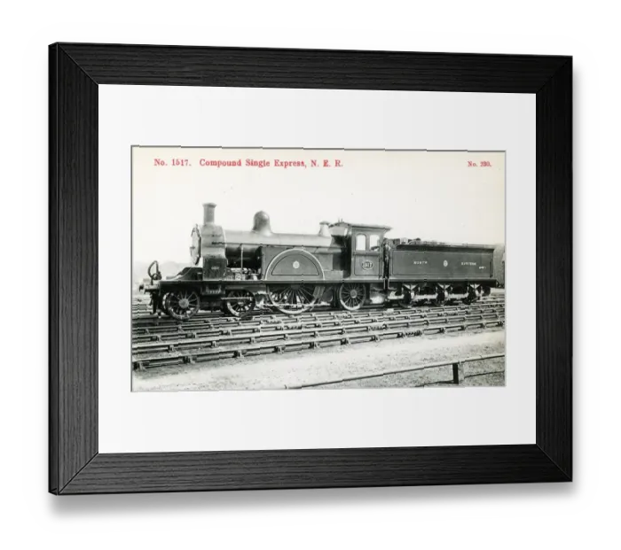 Framed Print : Locomotive no 1517 compound single express Framed Print : Locomotive no 1517 compound single express