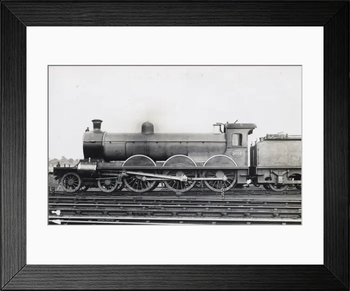 Framed Print : Locomotive no 2002 4-6-0 Framed Print : Locomotive no 2002 4-6-0