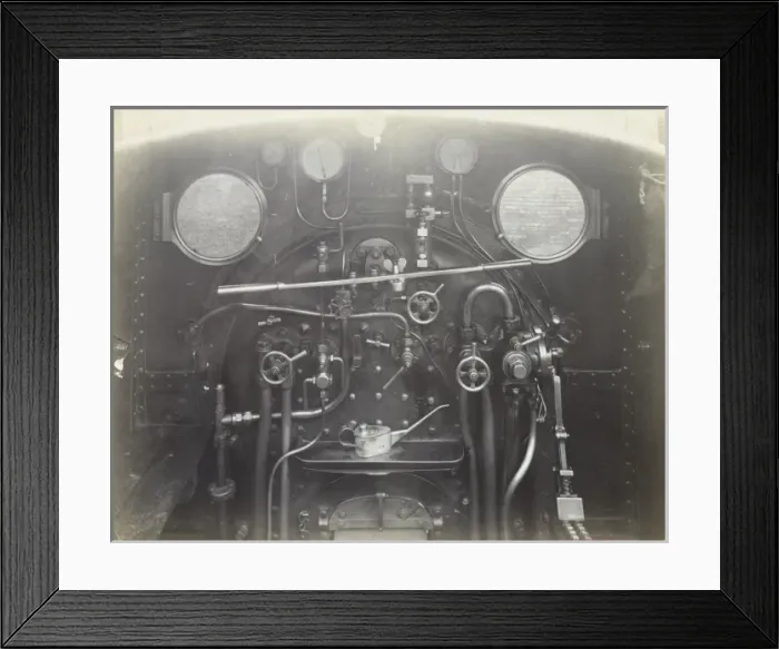 Framed Print : Cab view of an unidentified locomotive Framed Print : Cab view of an unidentified locomotive