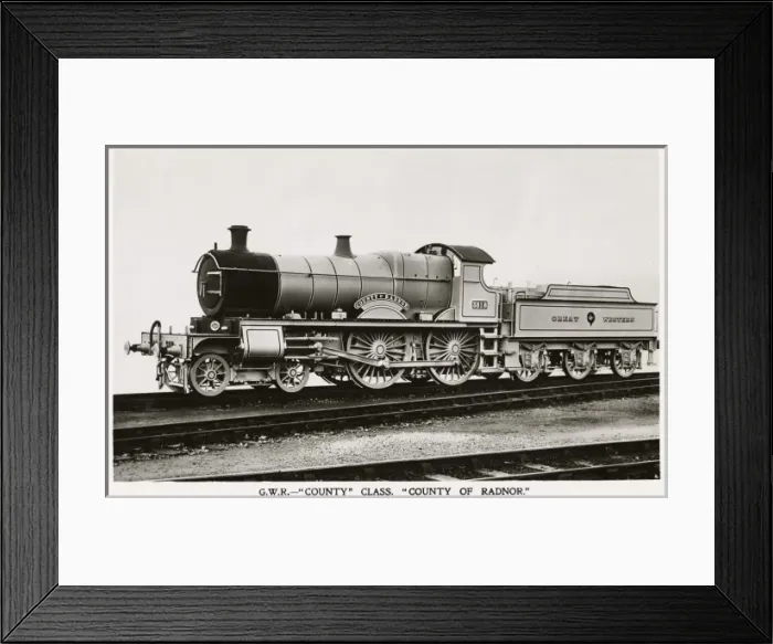 Framed Print : Locomotive no 3818 County of Radnor Framed Print : Locomotive no 3818 County of Radnor