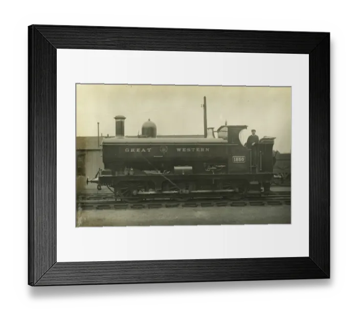 Framed Print : Locomotive no 1850 0-6-0 tank engine Framed Print : Locomotive no 1850 0-6-0 tank engine
