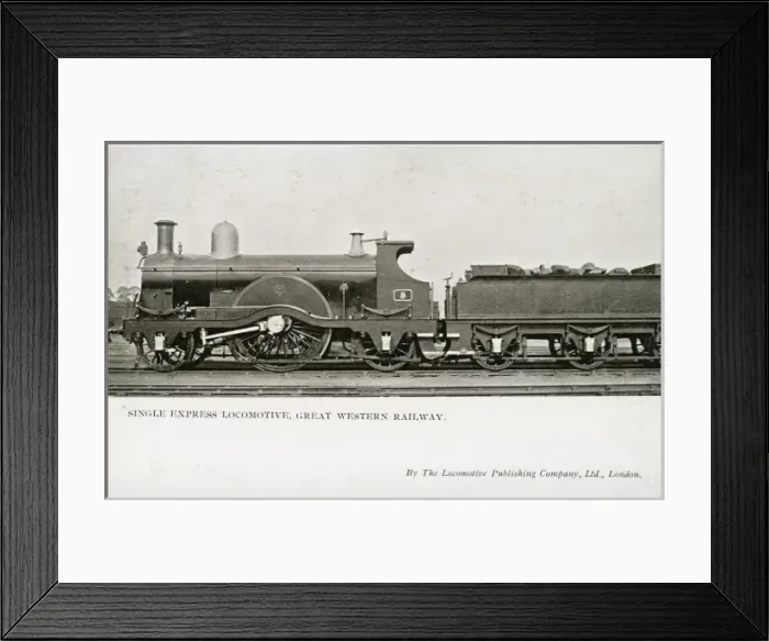 Framed Print : Locomotive no 9 single express engine Framed Print : Locomotive no 9 single express engine