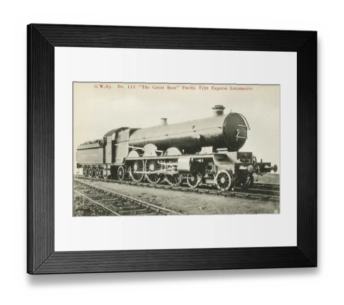 Framed Print : Loocmotive no 111 The Great Bear 4-6-2 express engine Framed Print : Loocmotive no 111 The Great Bear 4-6-2 express engine
