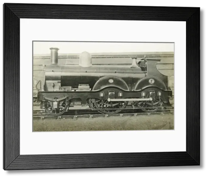 Framed Print : Locomotive no 7 2-4-0 Framed Print : Locomotive no 7 2-4-0