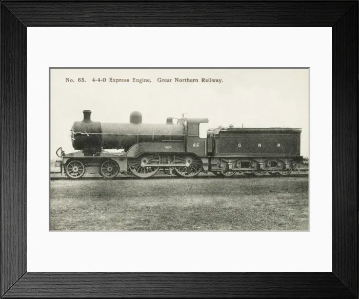 Framed Print : Locomotive no 65 4-4-0 express engine Framed Print : Locomotive no 65 4-4-0 express engine