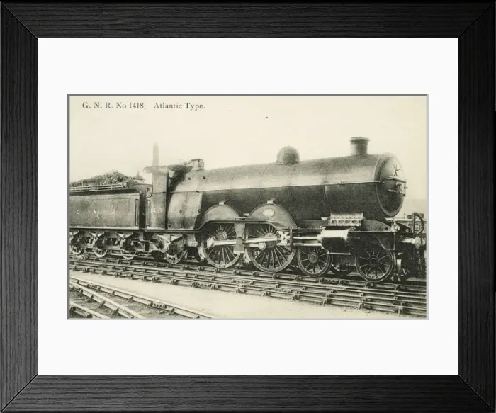 Framed Print : Locomotive no 1418 4-4-2 Framed Print : Locomotive no 1418 4-4-2