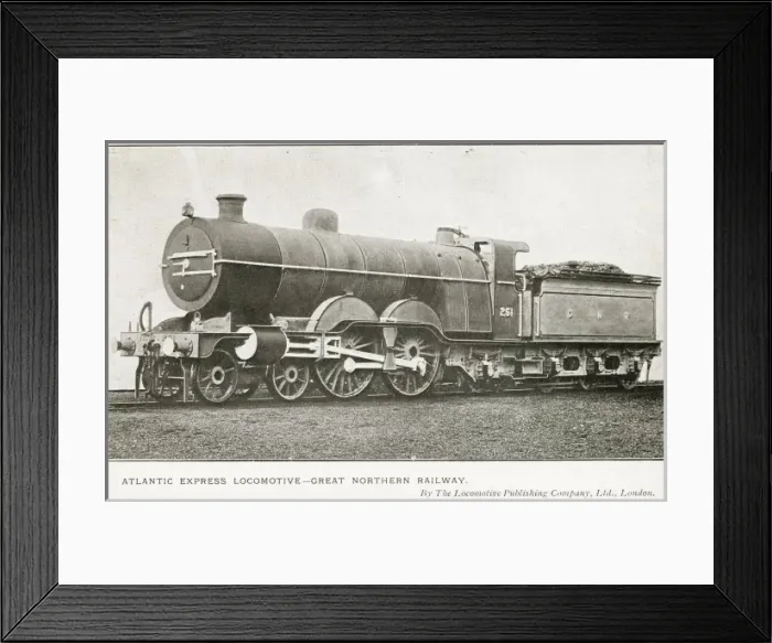 Framed Print : Locomotive no 251 4-4-2 Atlantic express Framed Print : Locomotive no 251 4-4-2 Atlantic express