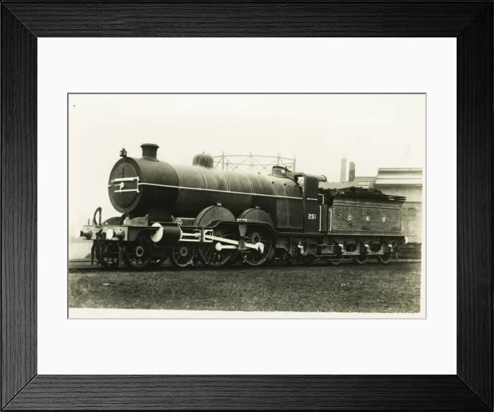 Framed Print : Locomotive no 251 4-4-2 Atlantic express Framed Print : Locomotive no 251 4-4-2 Atlantic express