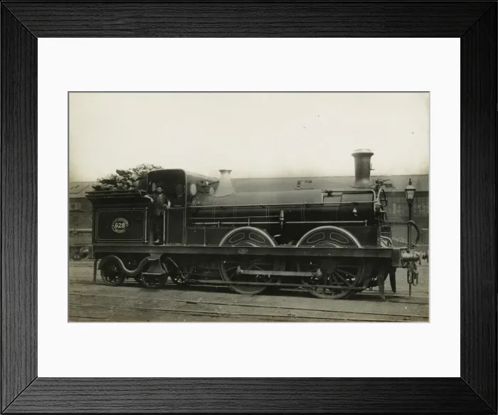 Framed Print : Locomotive no 628 0-4-4 engine Framed Print : Locomotive no 628 0-4-4 engine