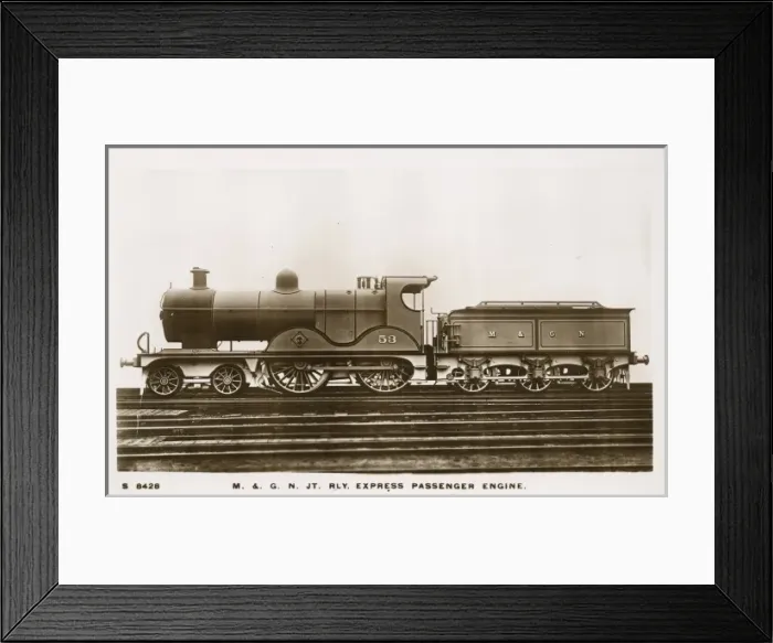 Framed Print : Locomotive no 53 4-4-0 express Framed Print : Locomotive no 53 4-4-0 express