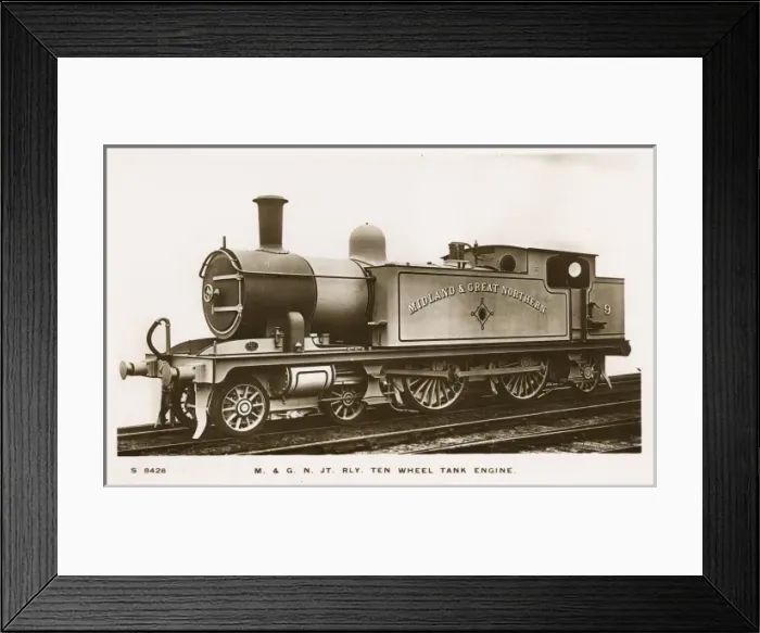 Framed Print : Locomotive no 9 10 wheel coupled tank engine Framed Print : Locomotive no 9 10 wheel coupled tank engine