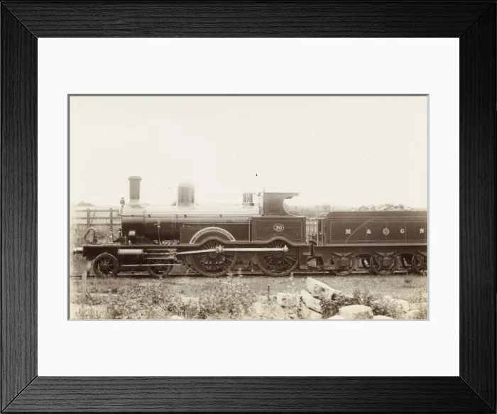 Framed Print : Locomotive no 30 4-4-0 engine Framed Print : Locomotive no 30 4-4-0 engine