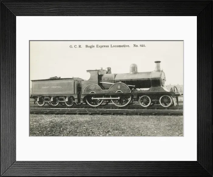 Framed Print : Locomotive no 855 4-4-0 bogie express engine