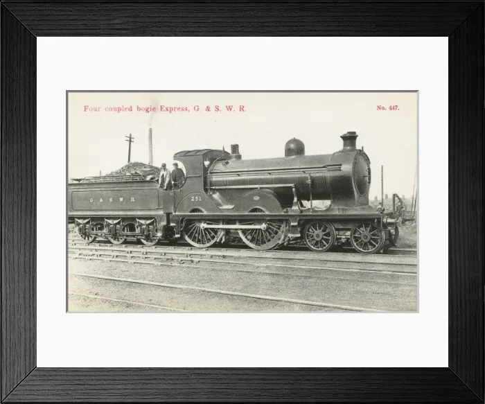 Framed Print : Locomotive no 251 four coupled bogie express Framed Print : Locomotive no 251 four coupled bogie express