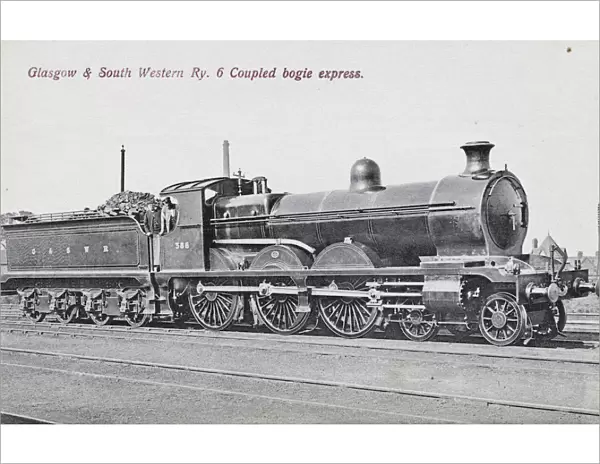 Locomotive no 386 six coupled bogie express
