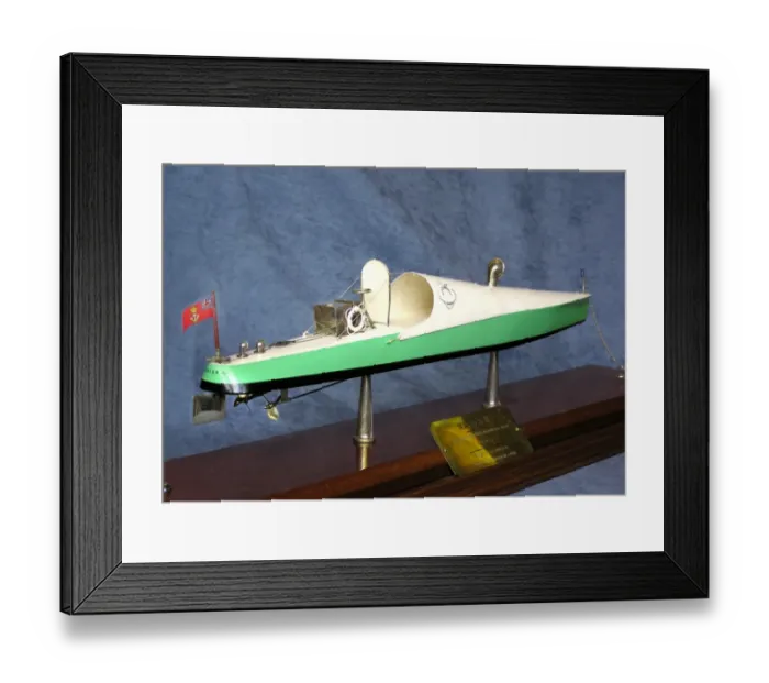 Framed Print : Model of Napier II boat, 1905 Framed Print : Model of Napier II boat, 1905