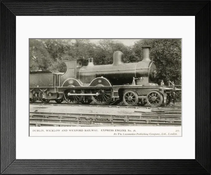 Framed Print : Locomotive no 58 express engine Framed Print : Locomotive no 58 express engine