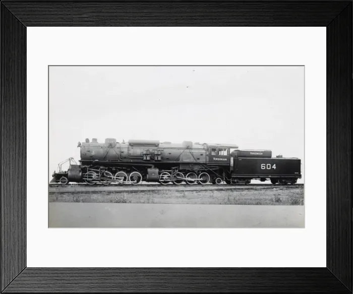Framed Print : Locomotive no 604 2-8-8-2 Framed Print : Locomotive no 604 2-8-8-2