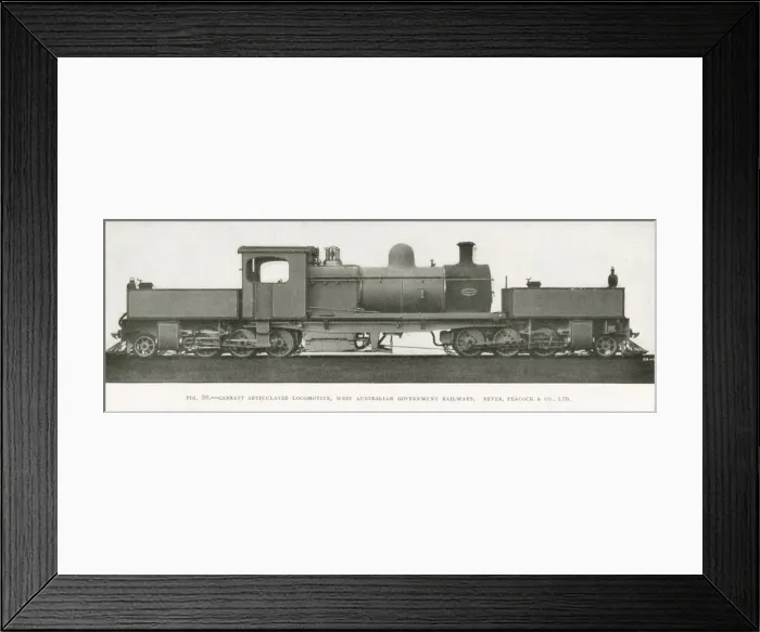 Framed Print : Garratt articulated locomotive 0-6-0+0-6-0 Framed Print : Garratt articulated locomotive 0-6-0+0-6-0