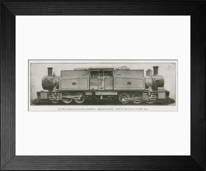 Framed Print : Fairlie articulated locomotive 0-6-0+0-6-0 Framed Print : Fairlie articulated locomotive 0-6-0+0-6-0