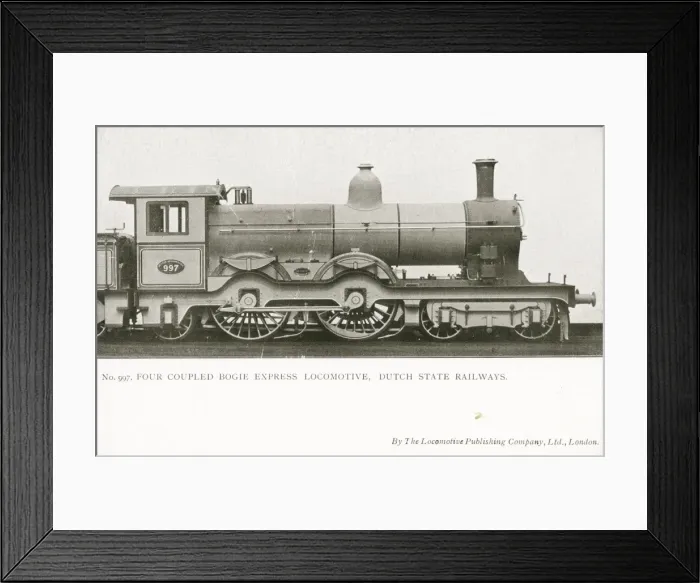 Framed Print : Locomotive no 991 four coupled bogie express Framed Print : Locomotive no 991 four coupled bogie express