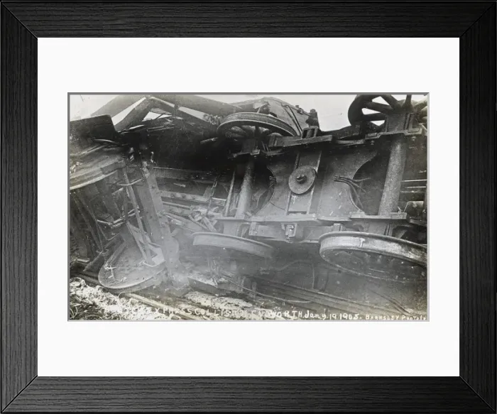 Framed Print : Railway disaster, 19 January 1905 Framed Print : Railway disaster, 19 January 1905
