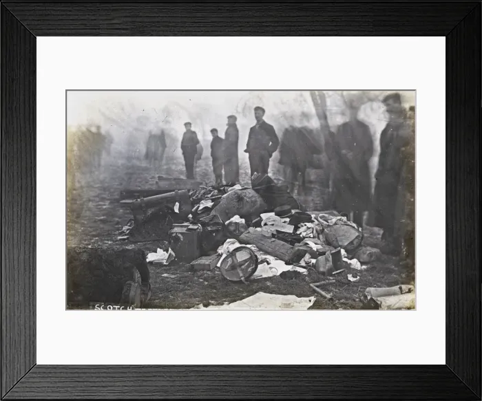 Framed Print : Railway disaster, debris Framed Print : Railway disaster, debris
