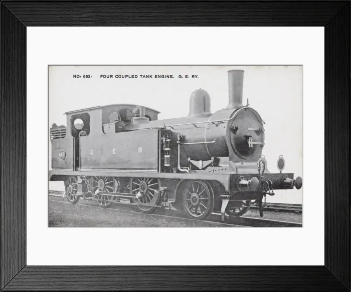 Framed Print : Locomotive no 663 four coupled tank engine Framed Print : Locomotive no 663 four coupled tank engine