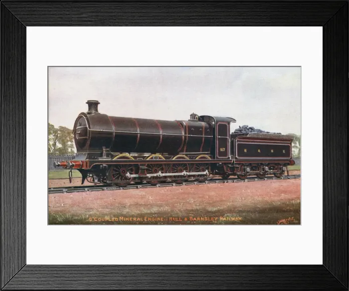 Framed Print : Locomotive no 117 8 coupled mineral engine Framed Print : Locomotive no 117 8 coupled mineral engine