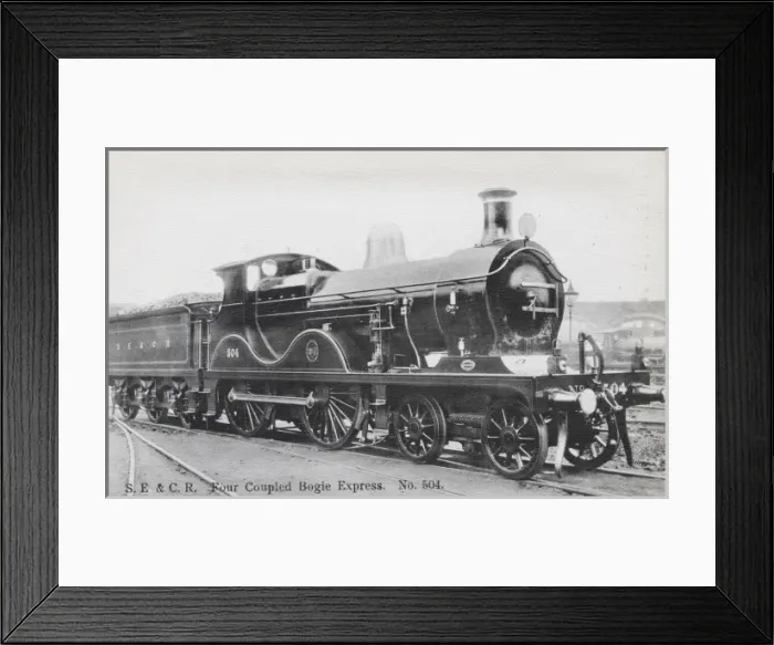 Framed Print : Locomotive no 504 four coupled bogie express Framed Print : Locomotive no 504 four coupled bogie express