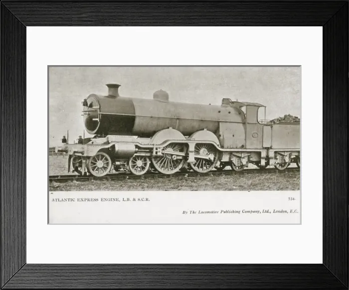 Framed Print : Locomotive no 30 Atlantic express engine Framed Print : Locomotive no 30 Atlantic express engine