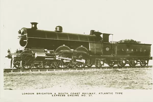 Locomotive no 37 Atlantic type express engine