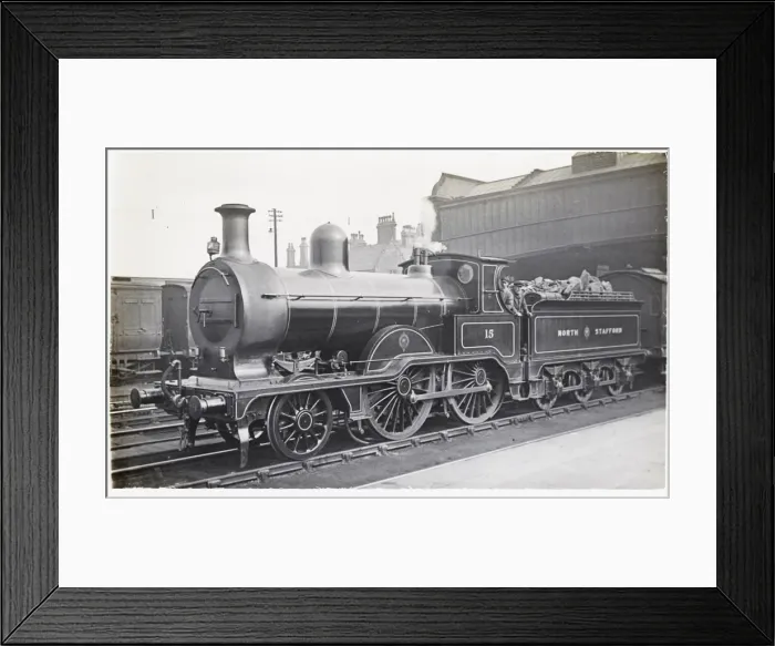 Framed Print : Locomotive no 15 2-4-0 Framed Print : Locomotive no 15 2-4-0