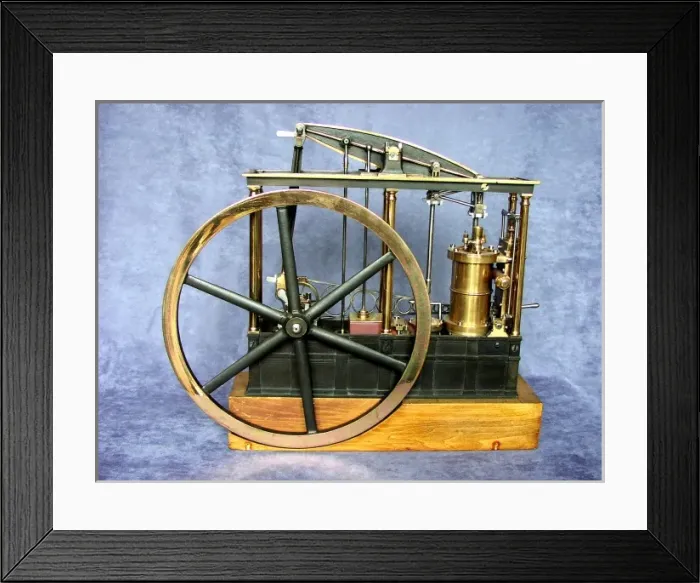 Framed Print : Model beam engine, nineteenth century Framed Print : Model beam engine, nineteenth century