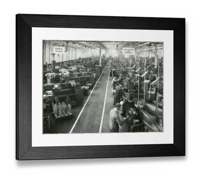 Framed Print : Liverpool works, general turning and gear grinding lanes Framed Print : Liverpool works, general turning and gear grinding lanes