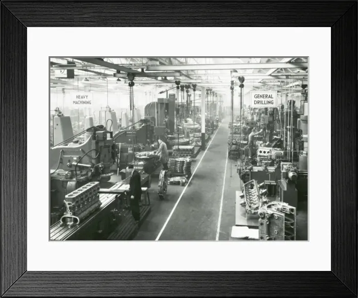 Framed Print : Machine shop, Deltic production Framed Print : Machine shop, Deltic production