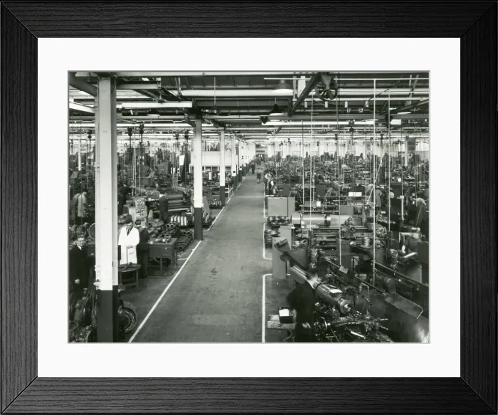 Framed Print : Machine shop, Deltic production Framed Print : Machine shop, Deltic production