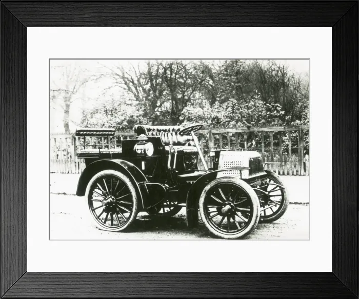 Framed Print : Firat Napier car, G20 model of 1900, driven bys F Edge Framed Print : Firat Napier car, G20 model of 1900, driven bys F Edge