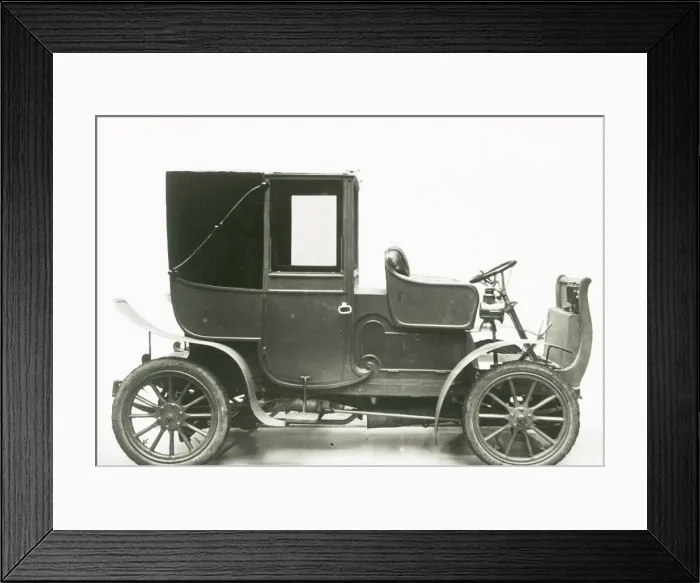 Framed Print : Two cylinder Napier Brougham model Framed Print : Two cylinder Napier Brougham model