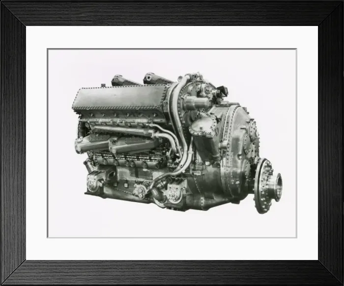 Framed Print : Deltic 18, first 18 cylinder Deltic engine, E130 Framed Print : Deltic 18, first 18 cylinder Deltic engine, E130