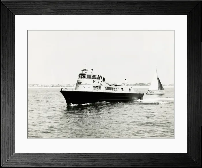 Framed Print : Shell fast passenger launch PL4